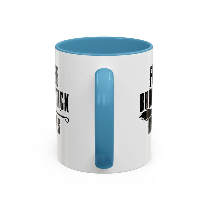 Free Broomstick Rides - Accent Coffee Mug (11, 15oz)
