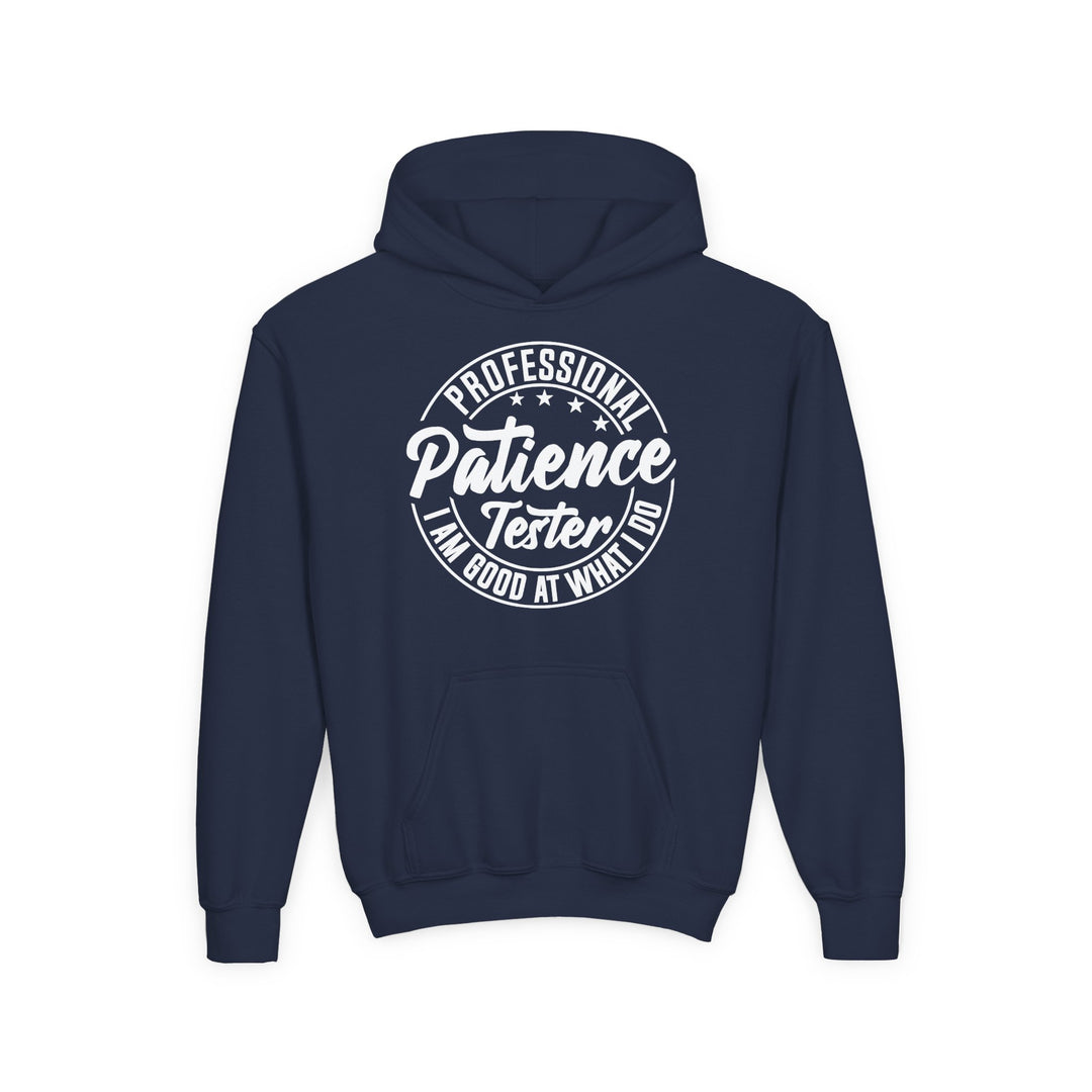 Professional Patience Tester - Youth Heavy Blend Hooded Sweatshirt