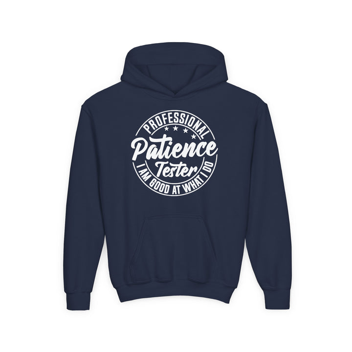 Professional Patience Tester - Youth Heavy Blend Hooded Sweatshirt