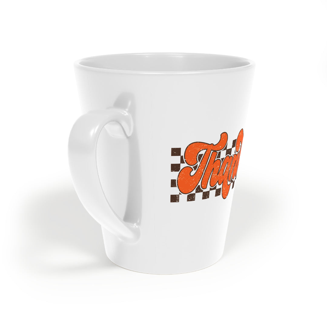 Retro Thankful - Latte Mug, 12oz