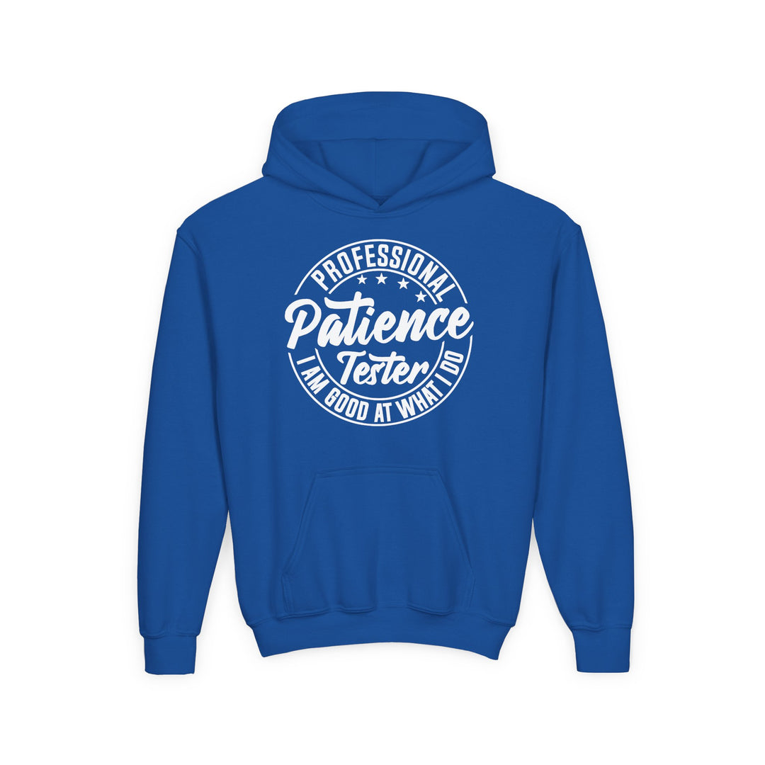 Professional Patience Tester - Youth Heavy Blend Hooded Sweatshirt