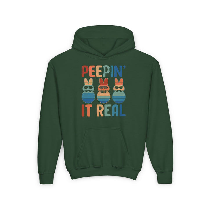 Peepin It Real - Youth Heavy Blend Hooded Sweatshirt