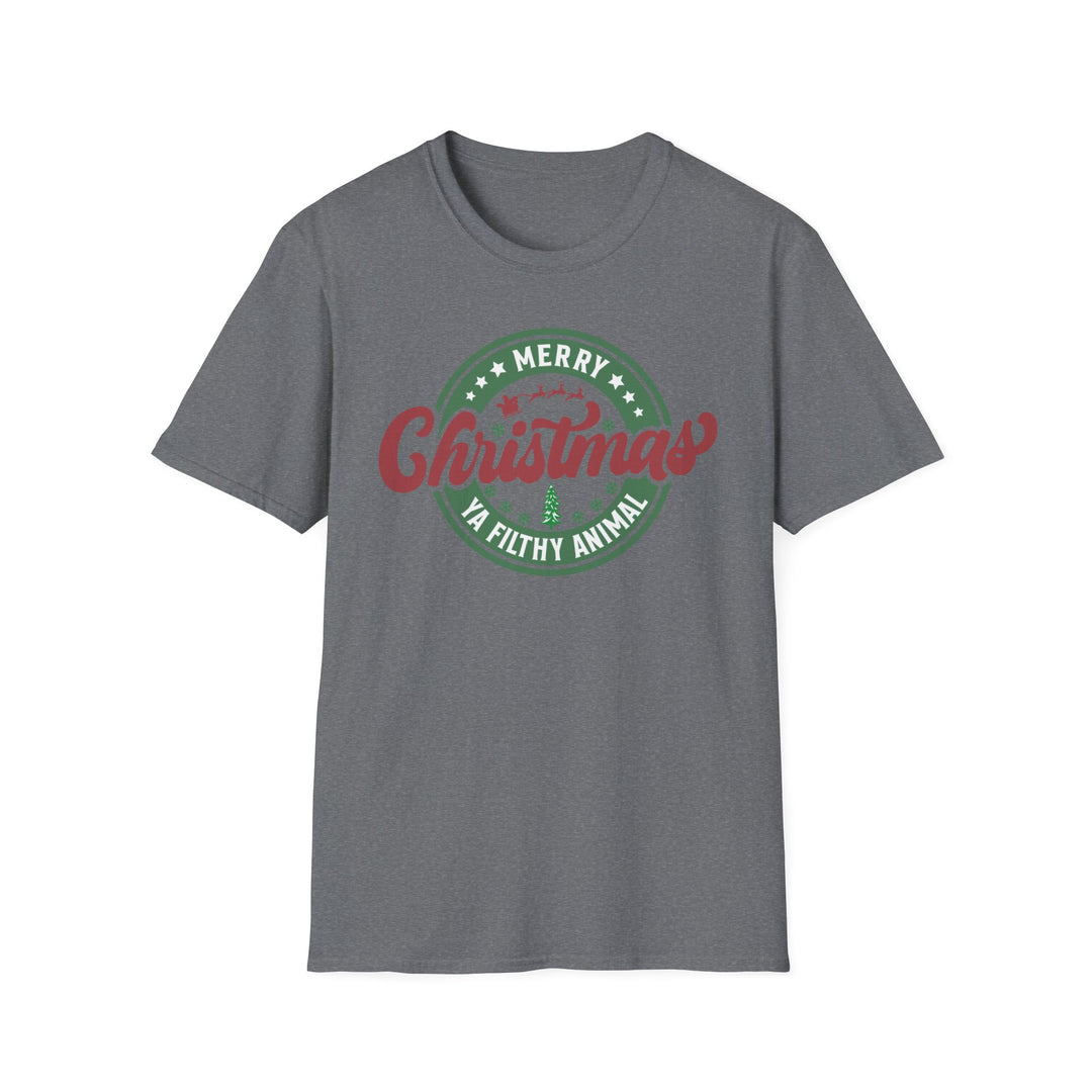 Merry Christmas Ya Filthy Animal - Unisex Softstyle T-Shirt