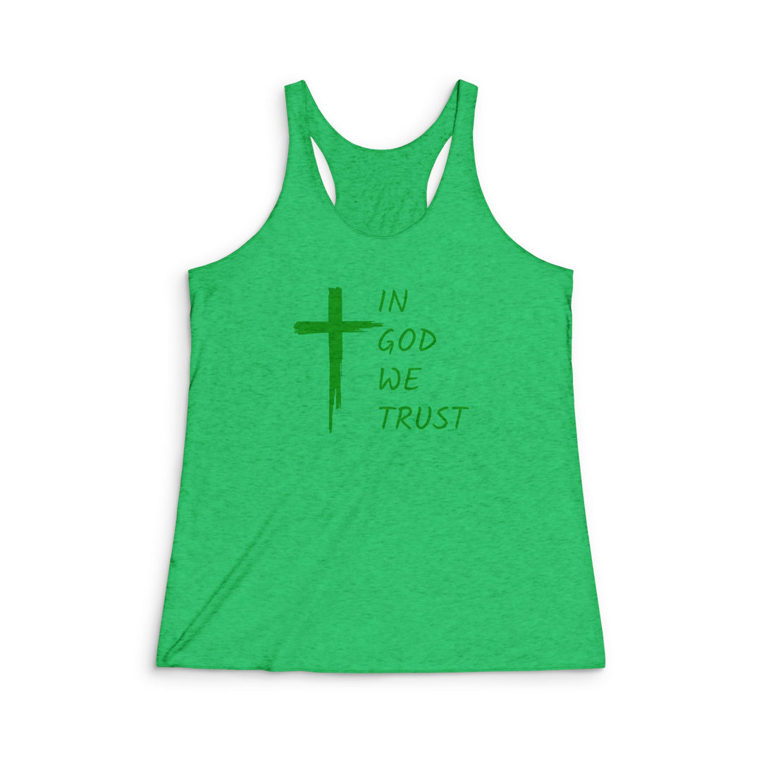 In God We Trust - Women's Tri-Blend Racerback Tank