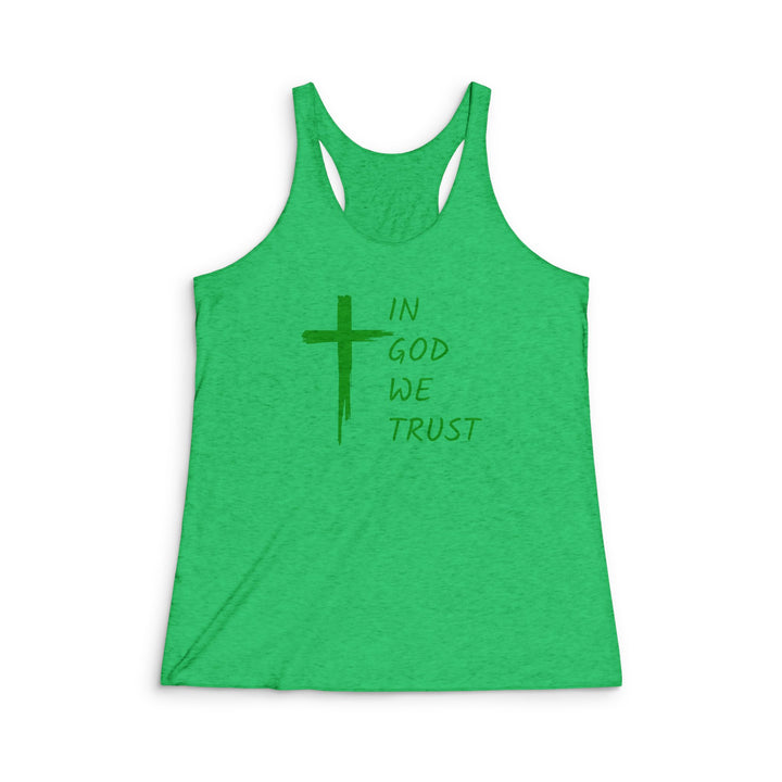 In God We Trust - Women's Tri-Blend Racerback Tank