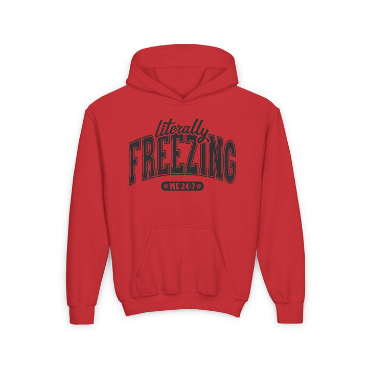 Literally Freezing - Youth Heavy Blend Hooded Sweatshirt
