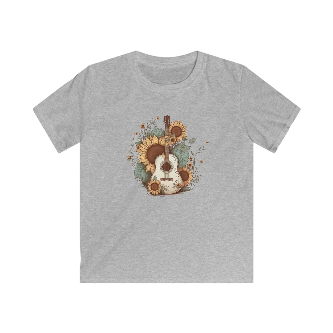 Sunflower Guitar - Kids Softstyle Tee