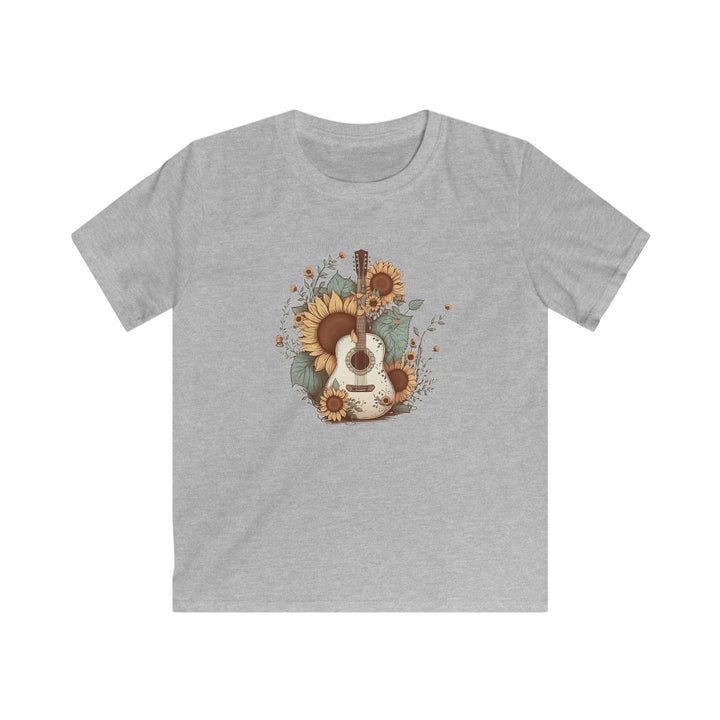 Sunflower Guitar - Kids Softstyle Tee