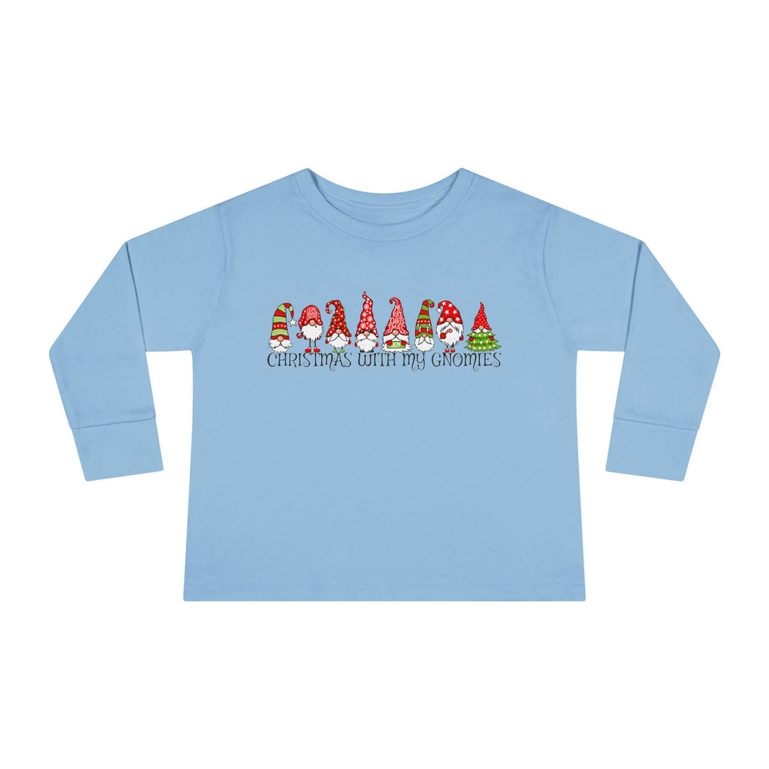 Christmas With My Gnomies - Toddler Long Sleeve Tee