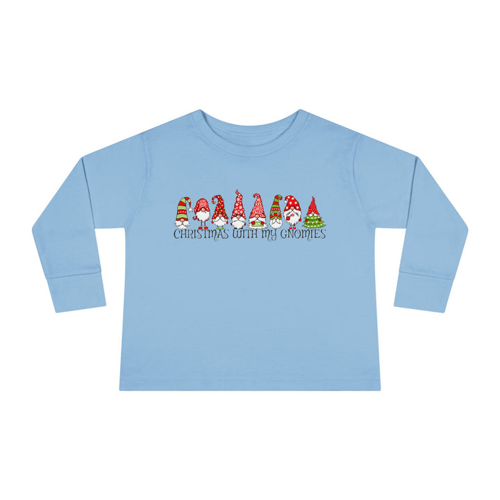 Christmas With My Gnomies - Toddler Long Sleeve Tee