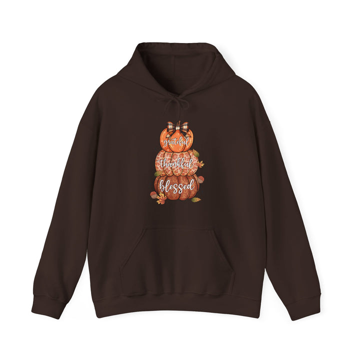 Grateful Thankful Blessed Pumpkins - Unisex Heavy Blend™ Hooded Sweatshirt