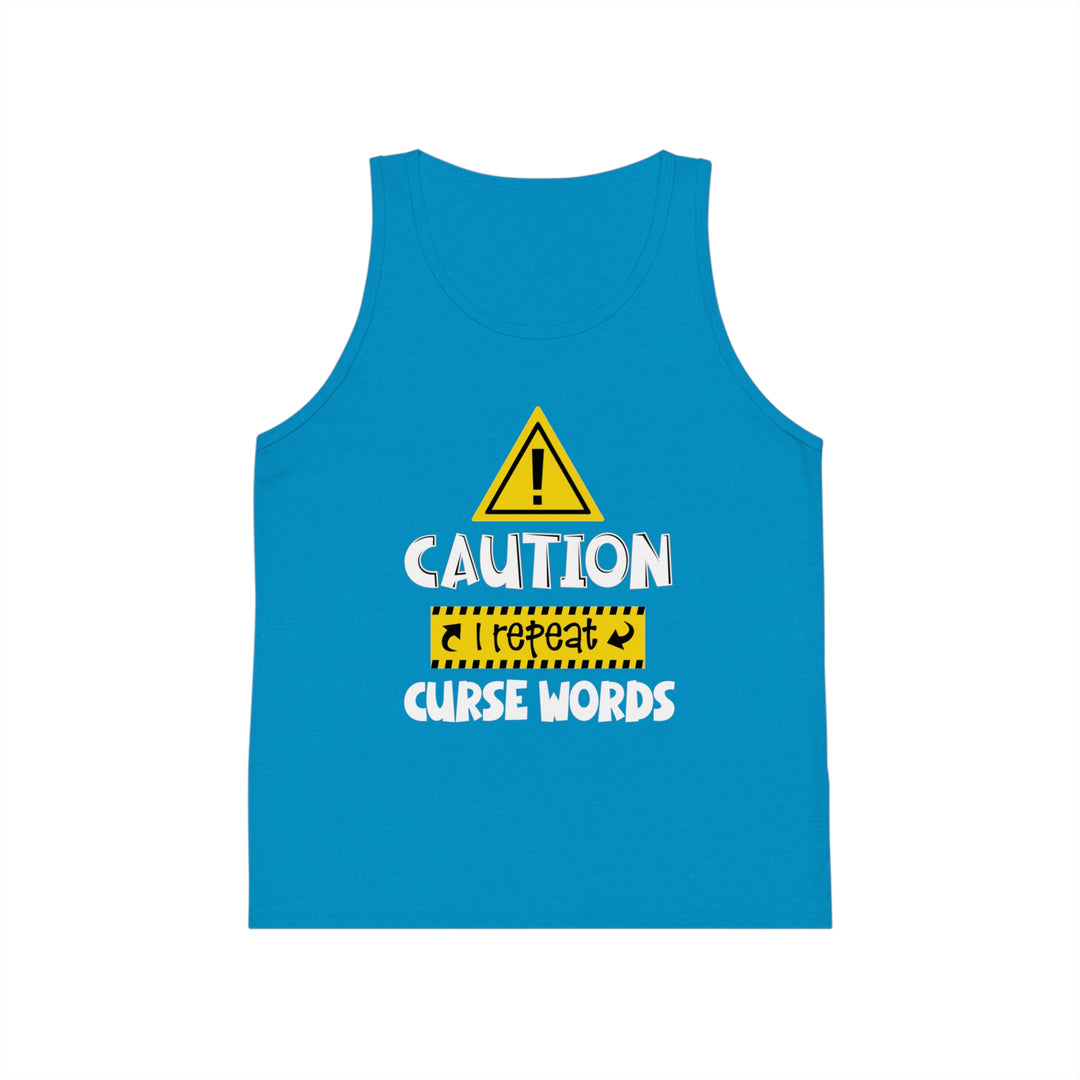 Caution - Kid's Jersey Tank Top