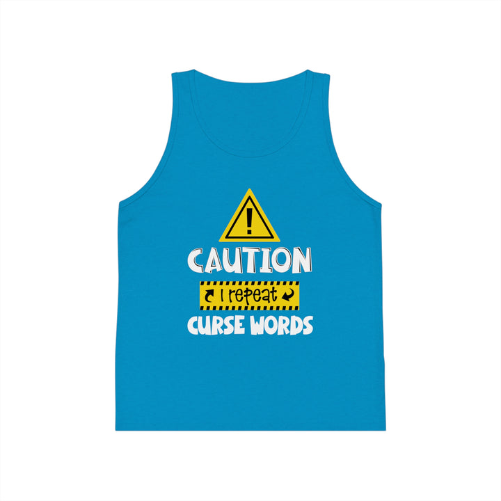 Caution - Kid's Jersey Tank Top
