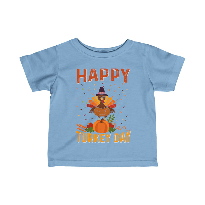 Happy Turkey Day - Infant Fine Jersey Tee