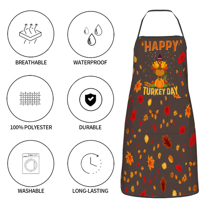 happy Tukey Day - Adult Apron with Pockets