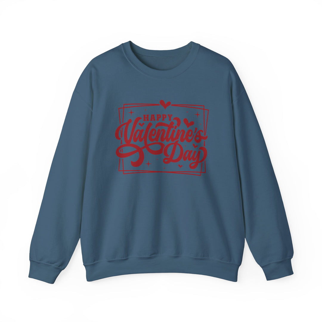 Happy Valentine's Day W/Hearts - Unisex Heavy Blend™ Crewneck Sweatshirt