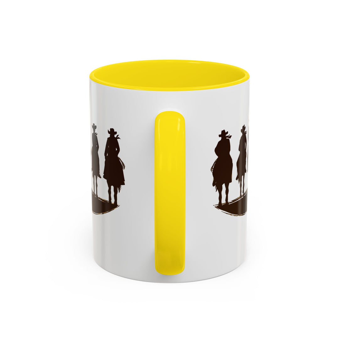 Cowboy Silhouette - Accent Coffee Mug (11, 15oz)