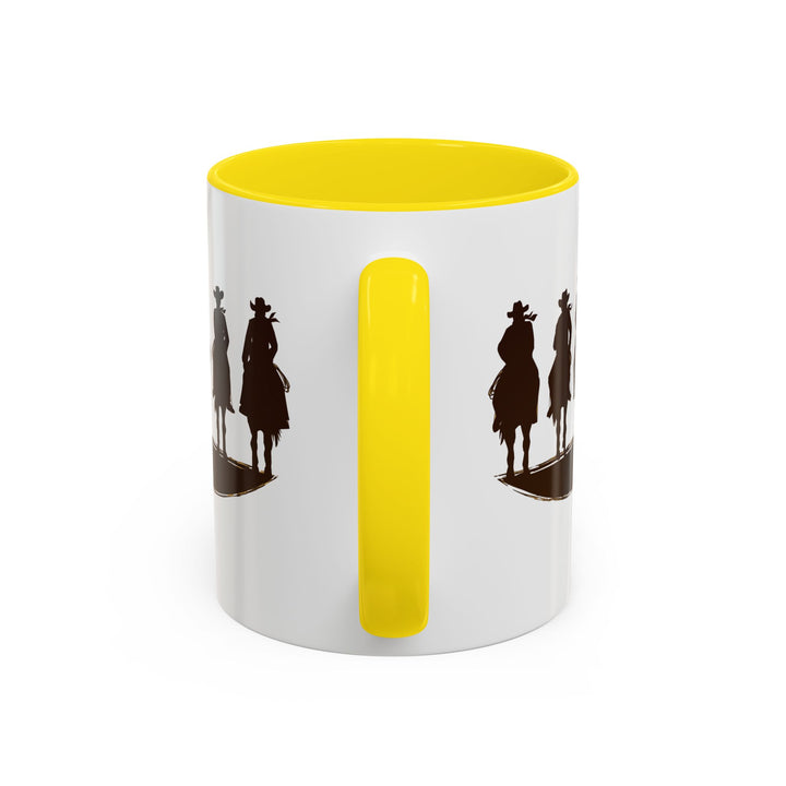 Cowboy Silhouette - Accent Coffee Mug (11, 15oz)