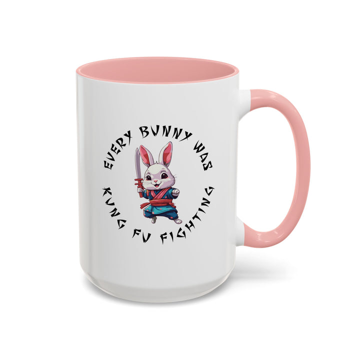Kung Fu Fighting - Accent Coffee Mug (11, 15oz)