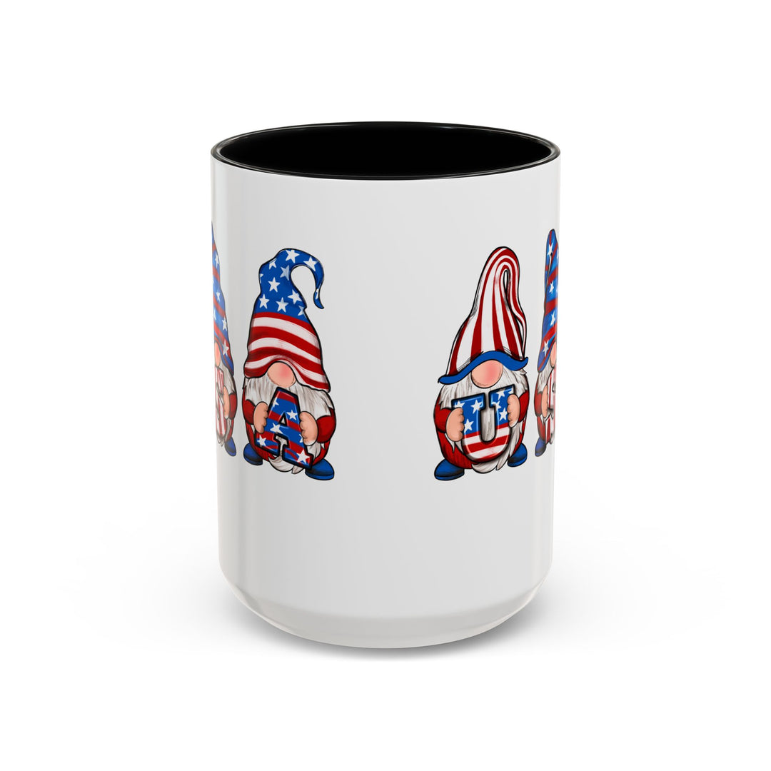 4th Of July Gnomes - Accent Coffee Mug (11, 15oz)