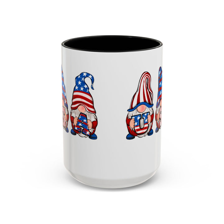 4th Of July Gnomes - Accent Coffee Mug (11, 15oz)