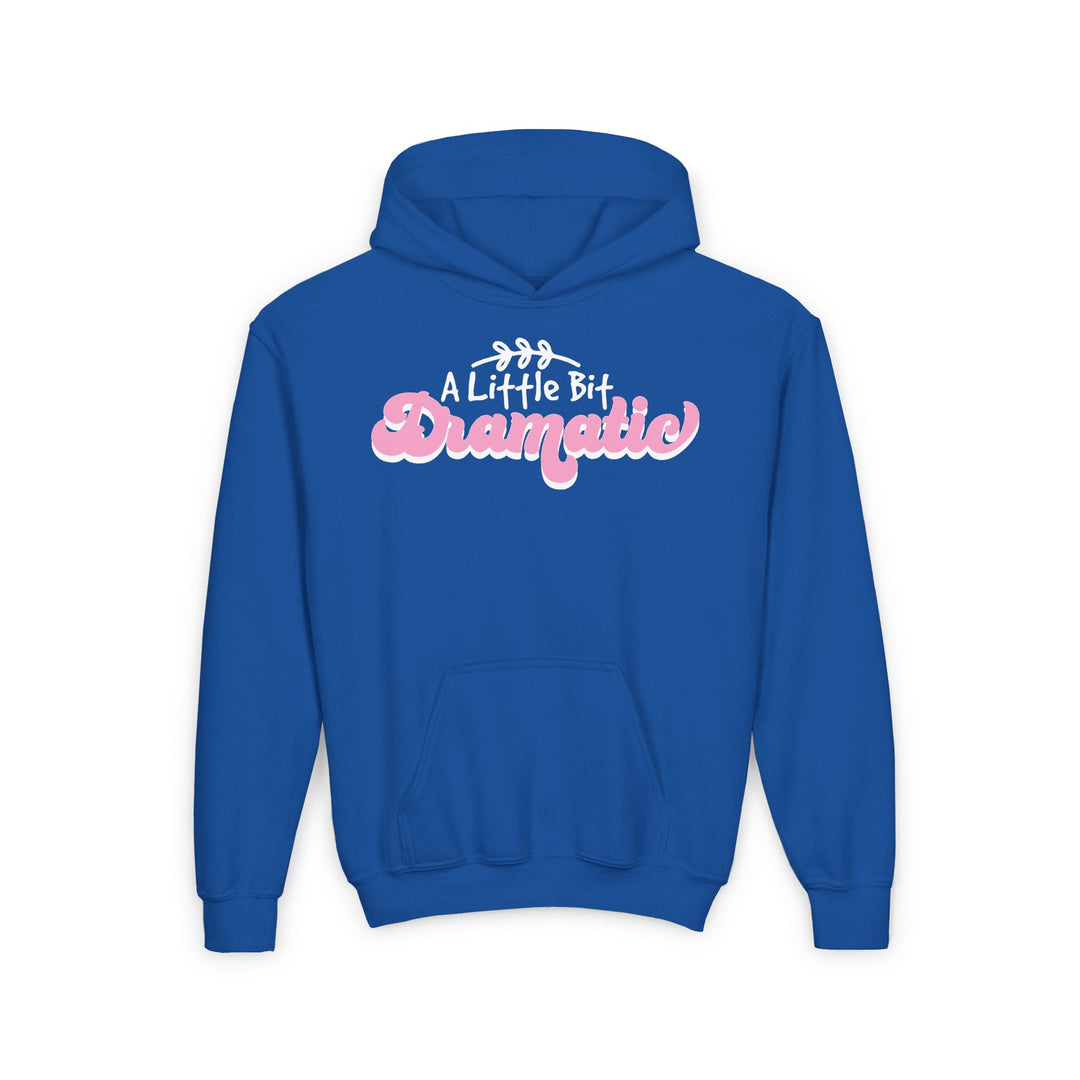 Little Bit Dramatic - Youth Heavy Blend Hooded Sweatshirt