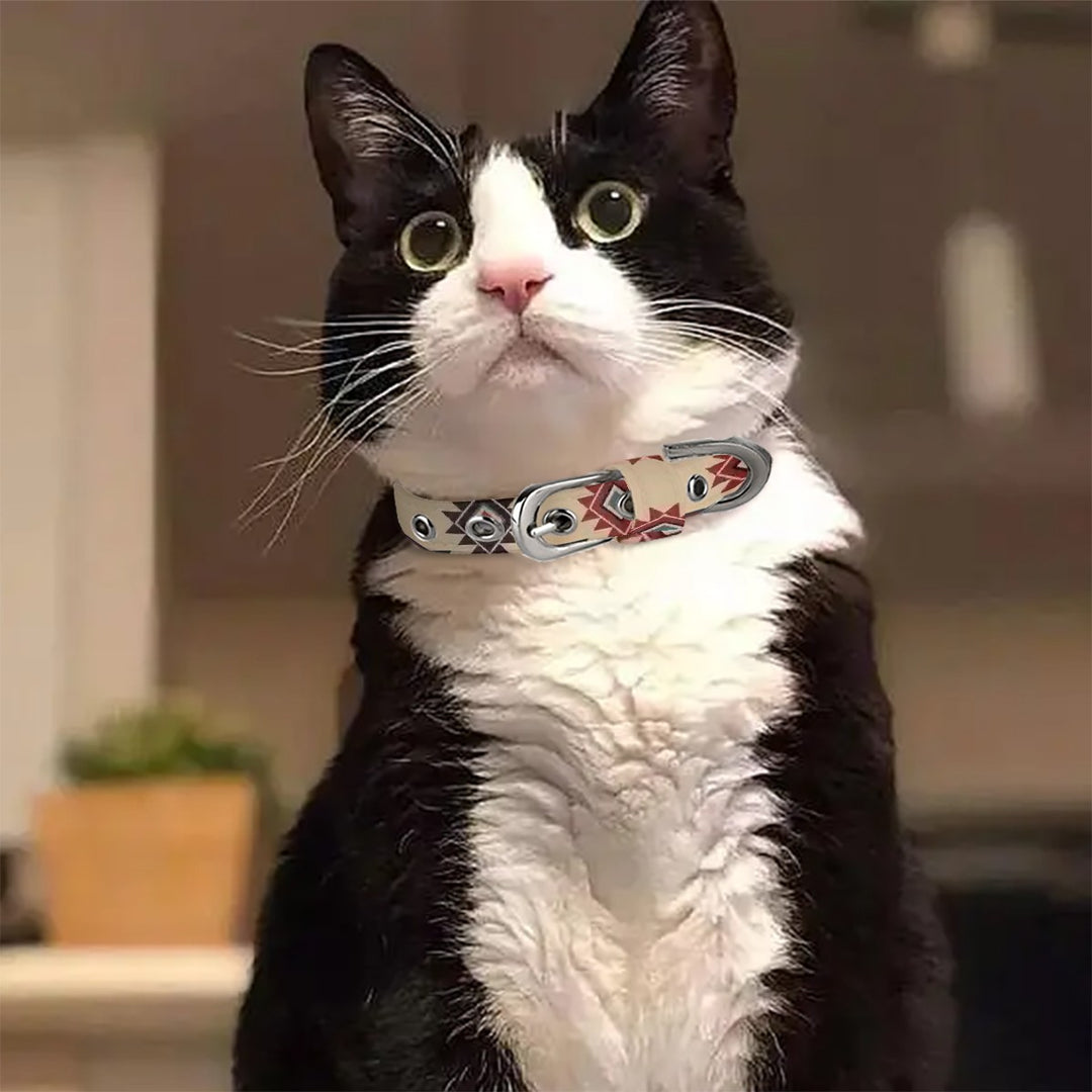 Tribal Indian Tan - Pet Collar