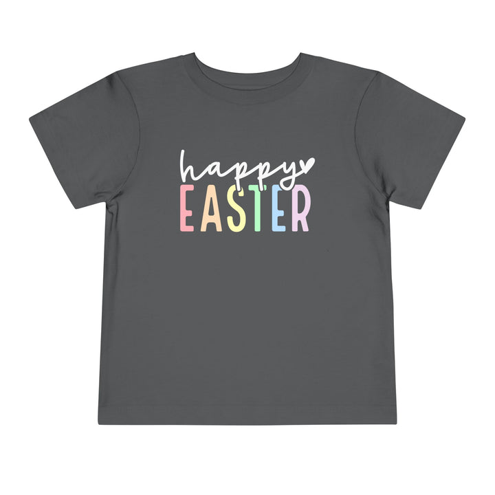 Pastel Happy Easter - Toddler Short Sleeve Tee