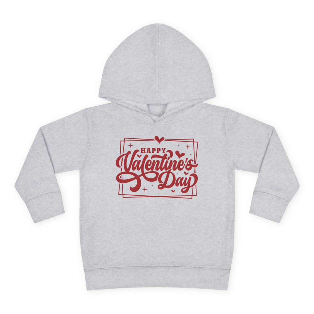 Happy Valentine's Day W/Hearts - Toddler Pullover Fleece Hoodie