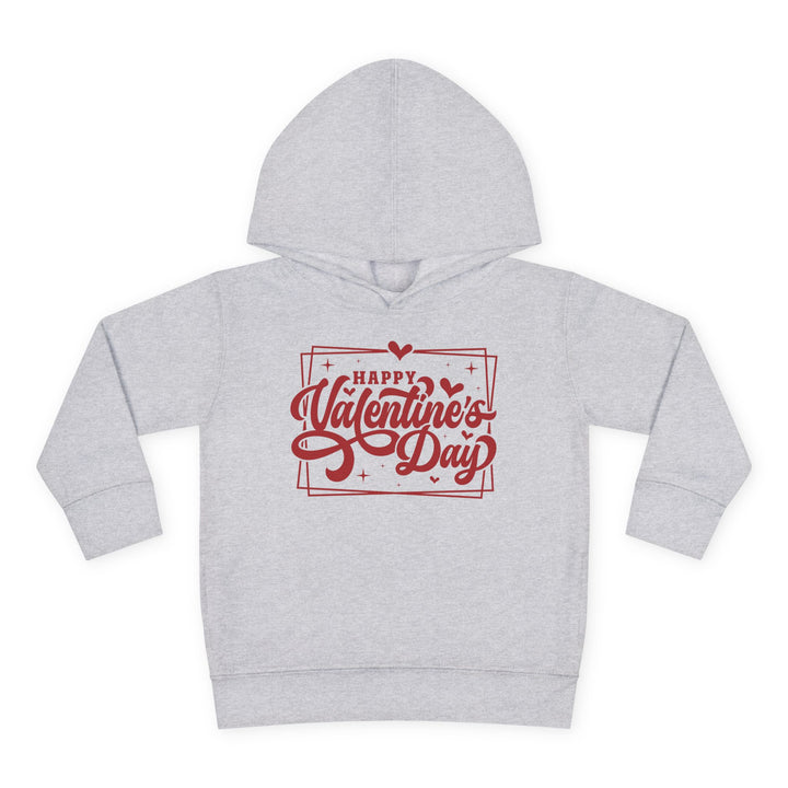 Happy Valentine's Day W/Hearts - Toddler Pullover Fleece Hoodie