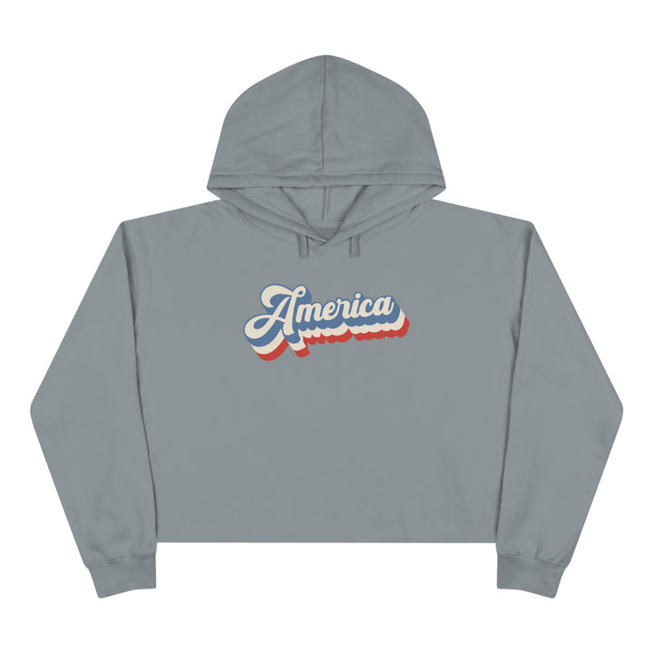 Retro America - Crop Hoodie