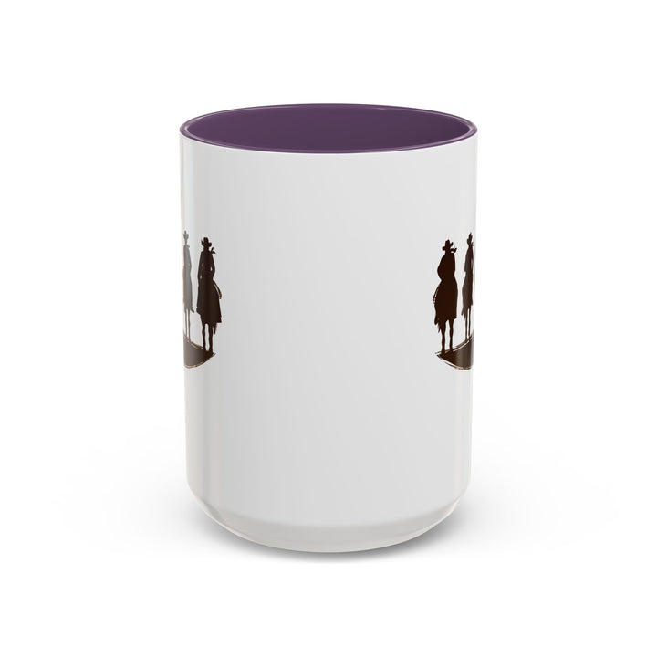 Cowboy Silhouette - Accent Coffee Mug (11, 15oz)