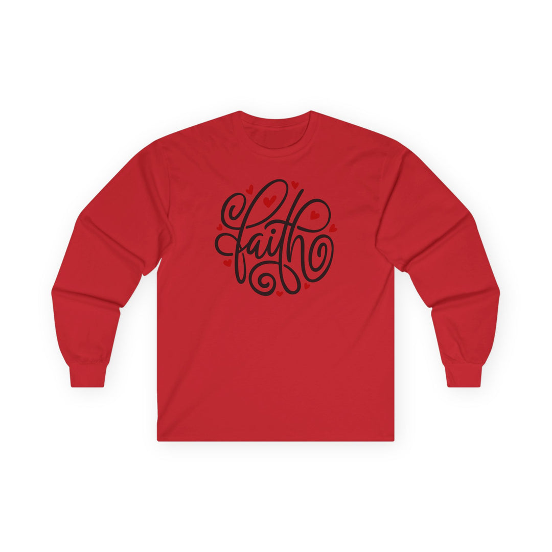 Faith Hearts - Unisex Ultra Cotton Long Sleeve Tee