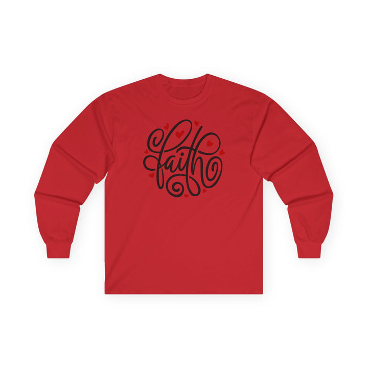 Faith Hearts - Unisex Ultra Cotton Long Sleeve Tee