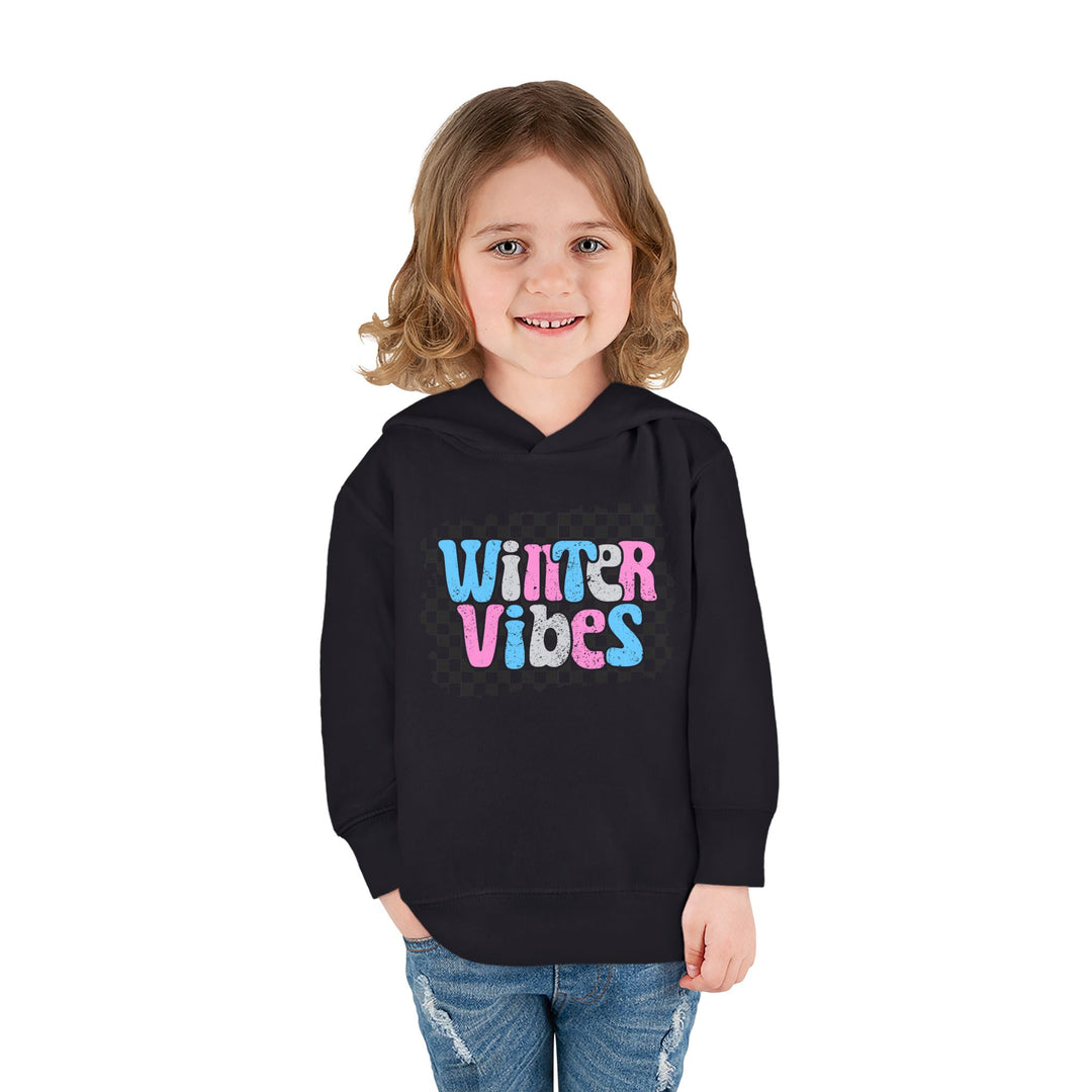 Winter Vibes - Toddler Pullover Fleece Hoodie