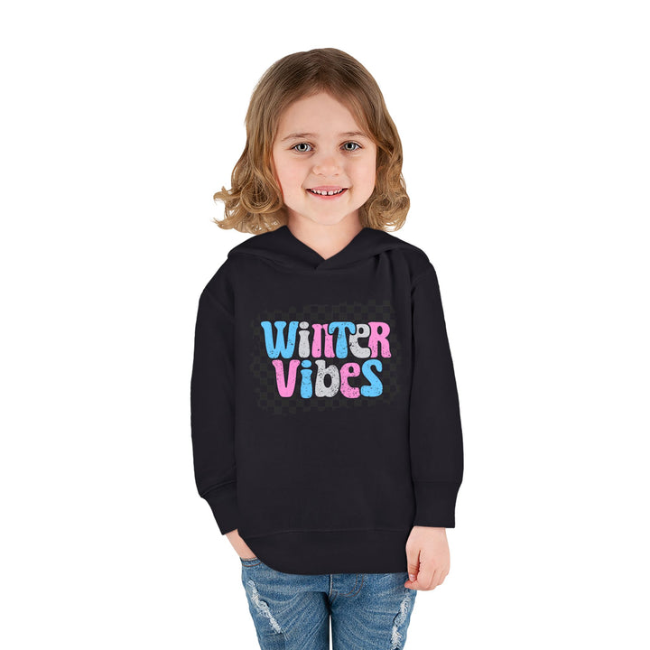 Winter Vibes - Toddler Pullover Fleece Hoodie