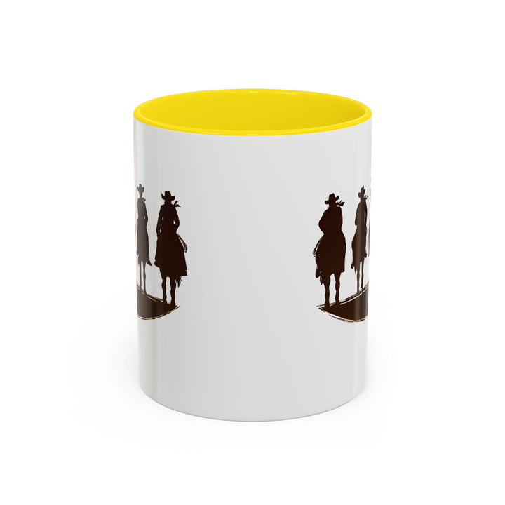 Cowboy Silhouette - Accent Coffee Mug (11, 15oz)