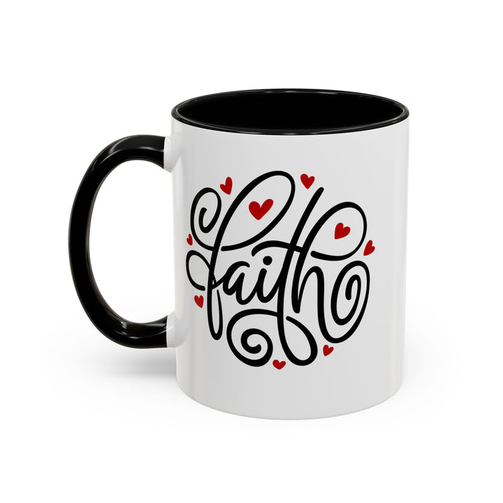 Faith Hearts - Accent Coffee Mug (11, 15oz)