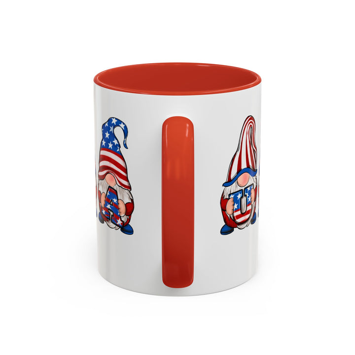 4th Of July Gnomes - Accent Coffee Mug (11, 15oz)