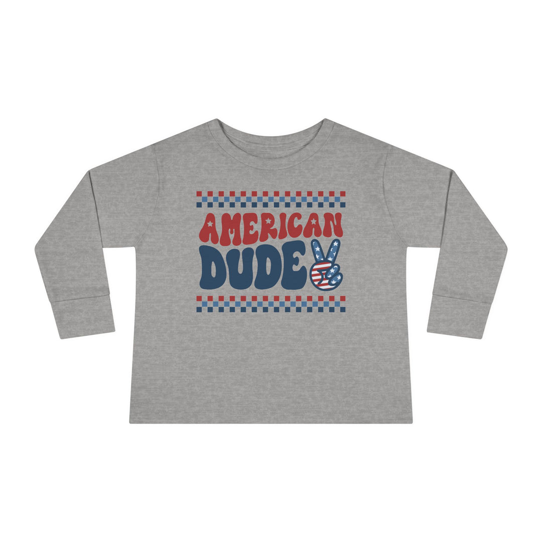 American Dude - Toddler Long Sleeve Tee