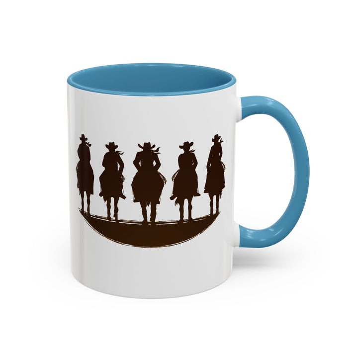 Cowboy Silhouette - Accent Coffee Mug (11, 15oz)