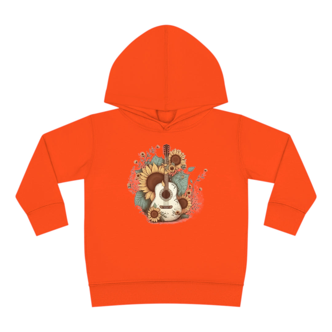 Sunflower Guitar - Toddler Pullover Fleece Hoodie
