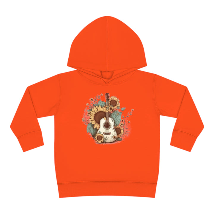 Sunflower Guitar - Toddler Pullover Fleece Hoodie