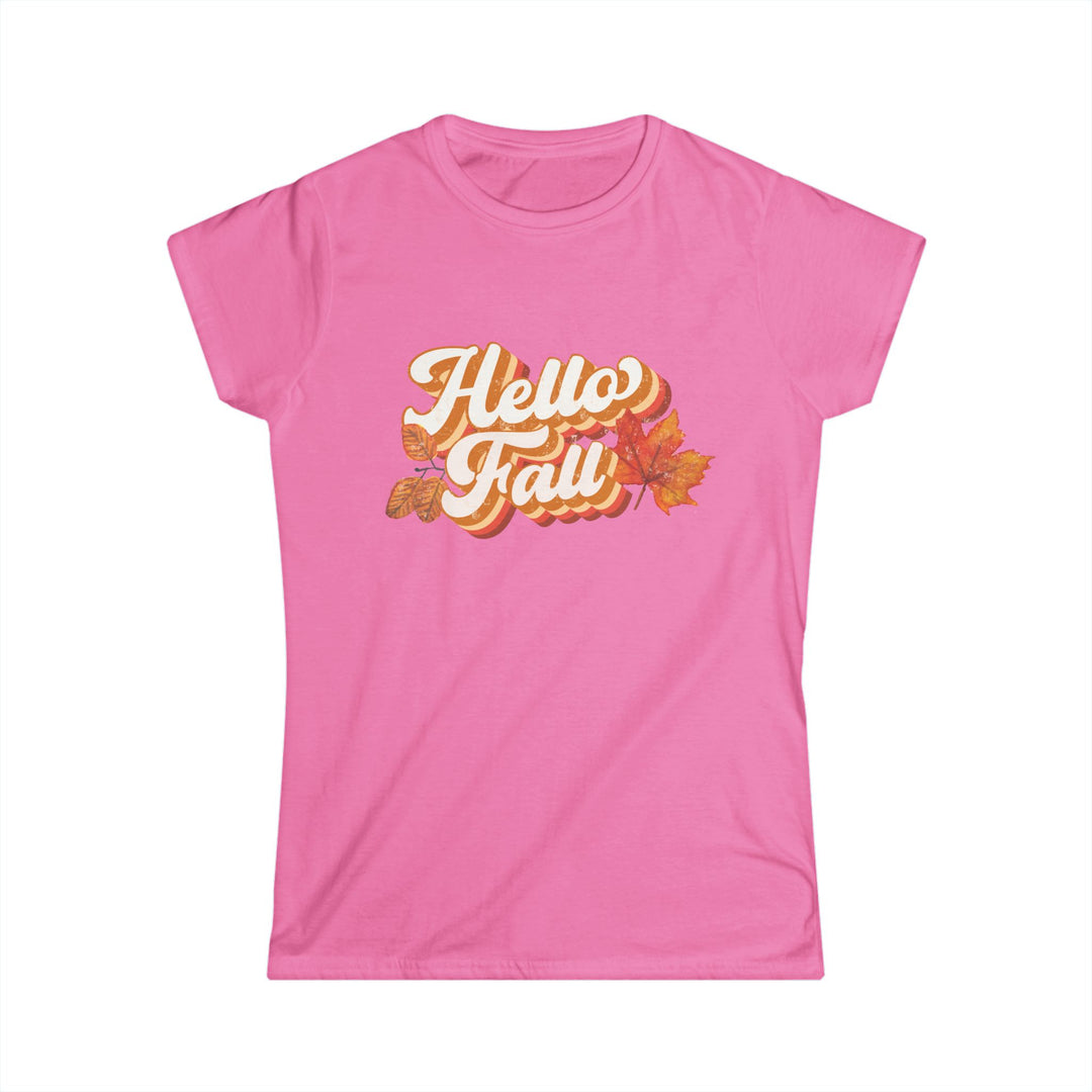 Retro Hello Fall - Women's Softstyle Tee