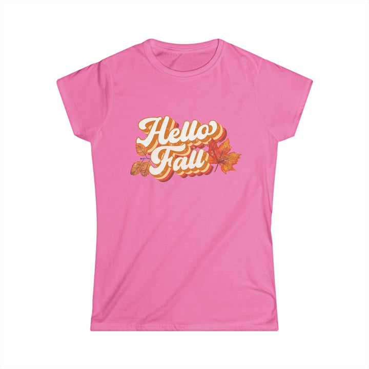Retro Hello Fall - Women's Softstyle Tee