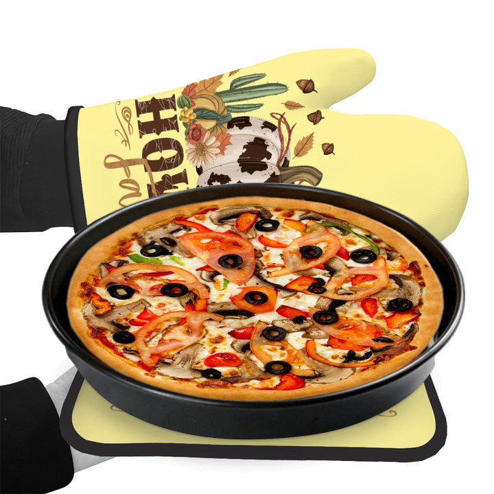 Howdy Fall - Oven Mitts and Pot Holders Sets (2pcs)