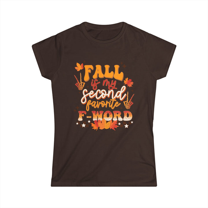 Fall Is My Second Favorite F Word - Women's Softstyle Tee