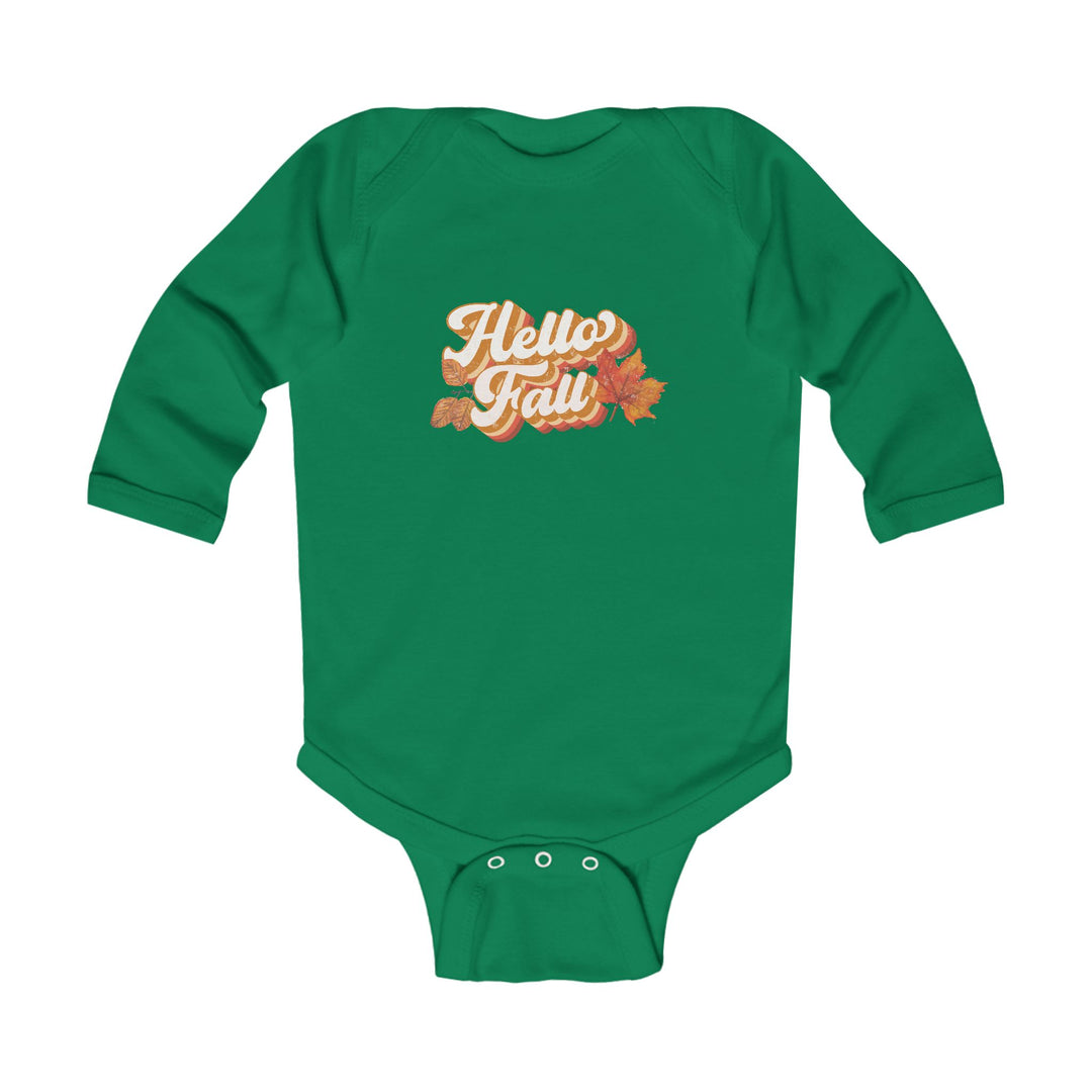 Retro Hello Fall - Infant Long Sleeve Bodysuit