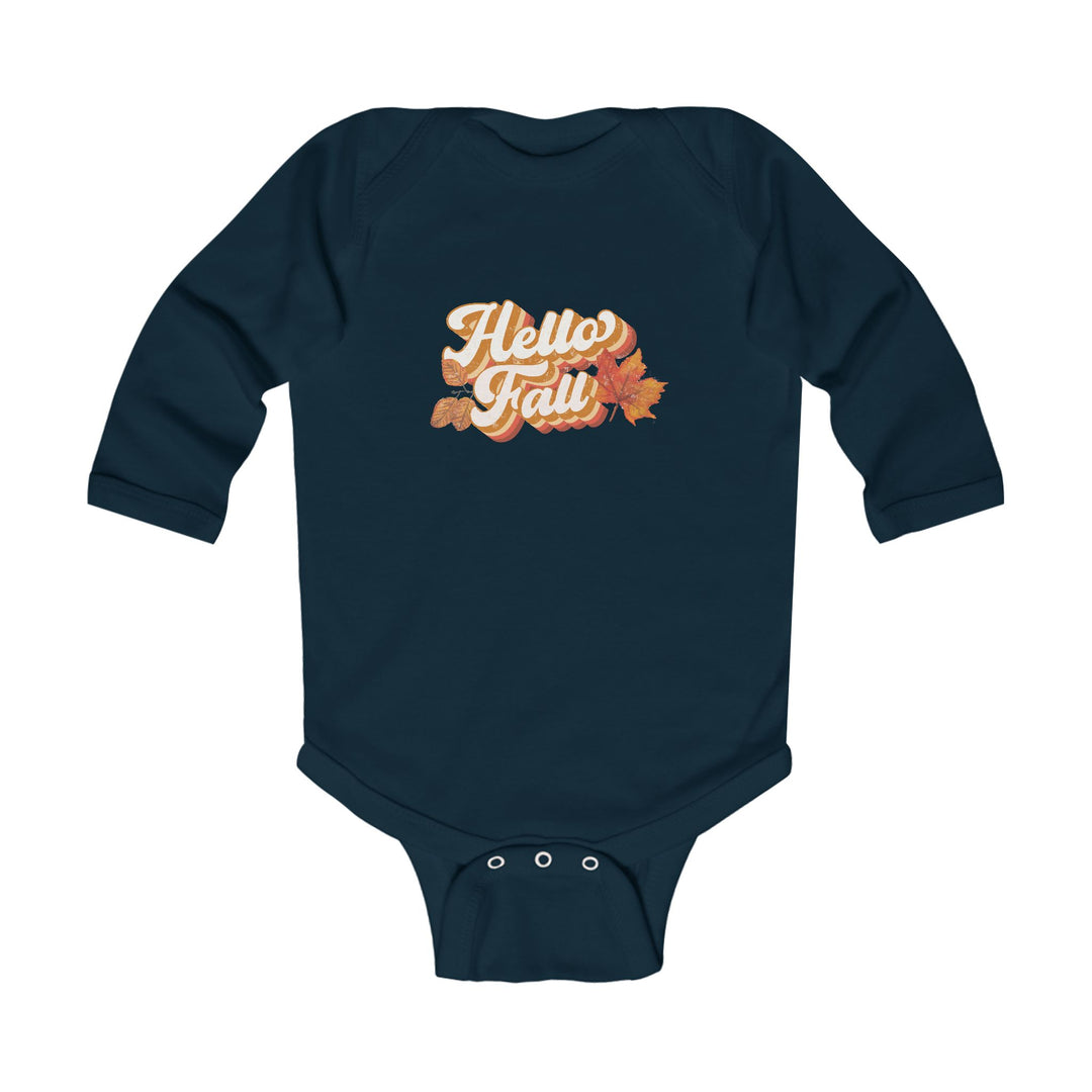 Retro Hello Fall - Infant Long Sleeve Bodysuit