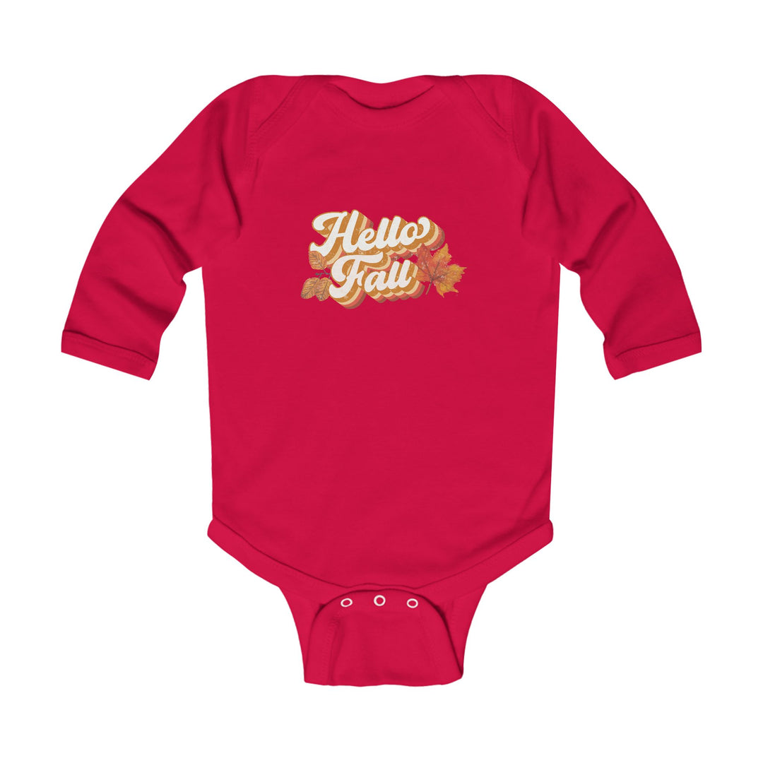 Retro Hello Fall - Infant Long Sleeve Bodysuit